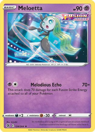 Image of Meloetta (124/264) [Sword & Shield: Fusion Strike]