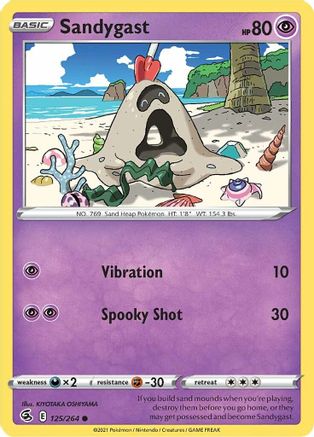 Image of Sandygast (125/264) [Sword & Shield: Fusion Strike]