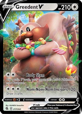 Image of Greedent V (217/264) [Sword & Shield: Fusion Strike]
