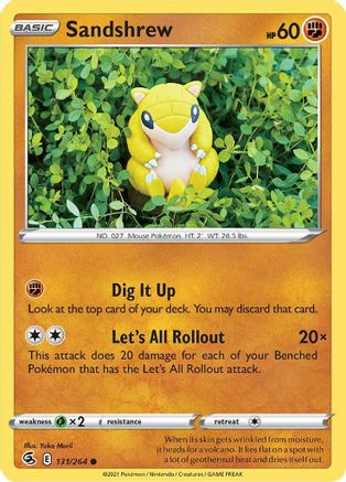 Image of Sandshrew (131/264) [Sword & Shield: Fusion Strike]