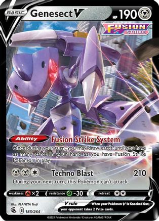 Image of Genesect V (185/264) [Sword & Shield: Fusion Strike]