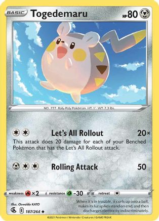 Image of Togedemaru (187/264) [Sword & Shield: Fusion Strike]