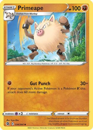 Image of Primeape (134/264) [Sword & Shield: Fusion Strike]
