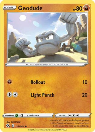 Image of Geodude (135/264) [Sword & Shield: Fusion Strike]