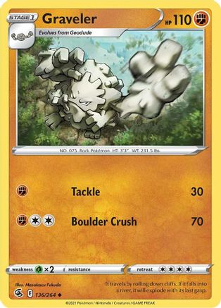 Image of Graveler (136/264) [Sword & Shield: Fusion Strike]