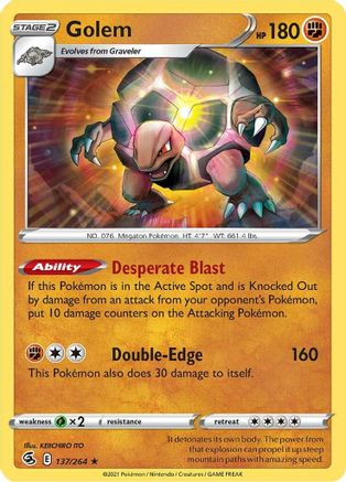 Image of Golem (137/264) [Sword & Shield: Fusion Strike]
