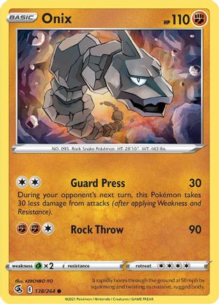 Image of Onix (138/264) [Sword & Shield: Fusion Strike]