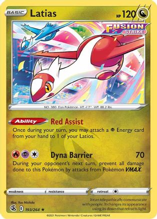 Image of Latias (193/264) [Sword & Shield: Fusion Strike]