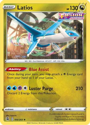 Image of Latios (194/264) [Sword & Shield: Fusion Strike]