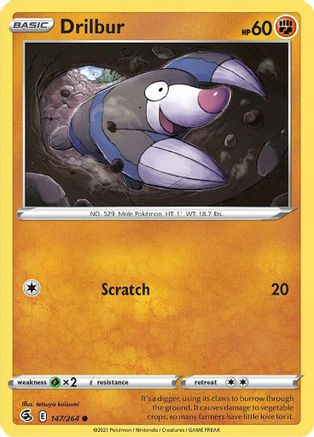 Image of Drilbur (147/264) [Sword & Shield: Fusion Strike]