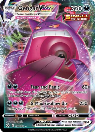 Image of Gengar VMAX (157/264) [Sword & Shield: Fusion Strike]