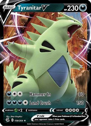 Image of Tyranitar V (158/264) [Sword & Shield: Fusion Strike]