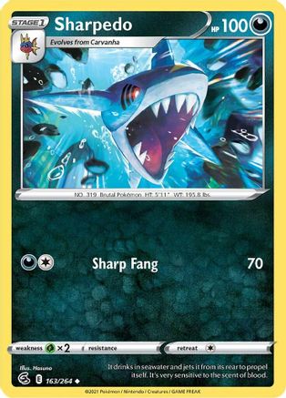 Image of Sharpedo (163/264) [Sword & Shield: Fusion Strike]