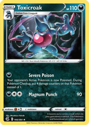 Image of Toxicroak (166/264) [Sword & Shield: Fusion Strike]