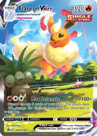 Image of Flareon VMAX (SWSH180) [Sword & Shield: Black Star Promos]