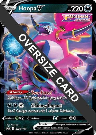 Image of Hoopa V (SWSH176) (Jumbo Card) [Sword & Shield: Black Star Promos]