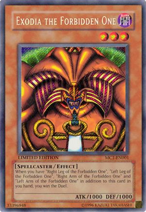 Image of Exodia the Forbidden One [MC1-EN001] Secret Rare