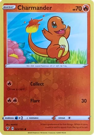 Image of Charmander (023/185) (Reverse Cosmos Holo) [Sword & Shield: Vivid Voltage]