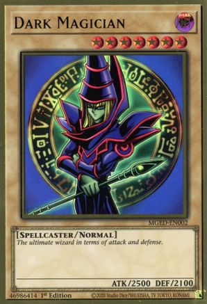 Image of Dark Magician (Alternate Art) [MGED-EN002] Gold Rare