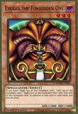 Image of Exodia the Forbidden One [MGED-EN005] Gold Rare