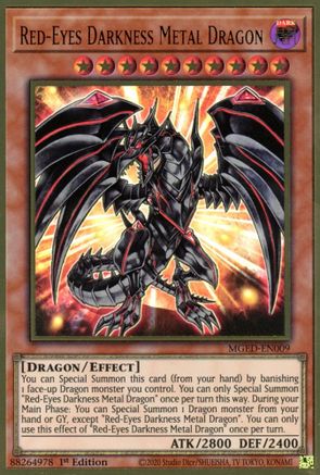 Image of Red-Eyes Darkness Metal Dragon [MGED-EN009] Gold Rare