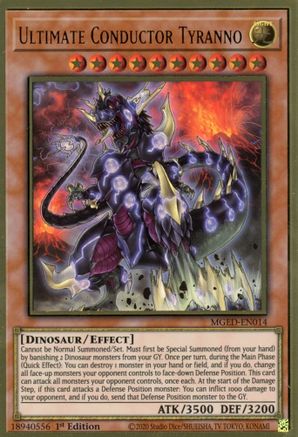 Image of Ultimate Conductor Tyranno [MGED-EN014] Gold Rare