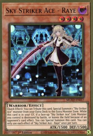 Image of Sky Striker Ace - Raye [MGED-EN017] Gold Rare