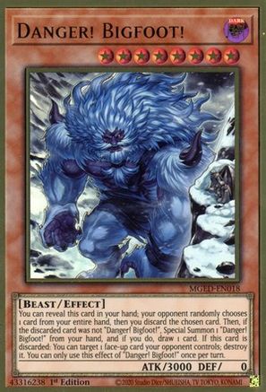 Image of Danger! Bigfoot! (Alternate Art) [MGED-EN018] Gold Rare