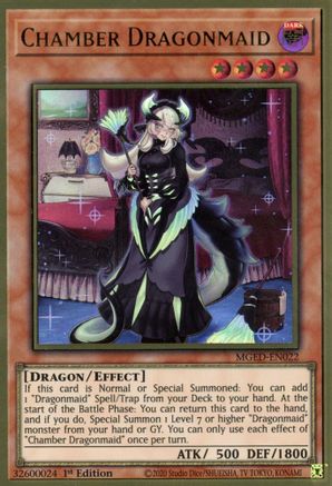 Image of Chamber Dragonmaid [MGED-EN022] Gold Rare