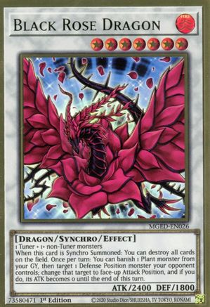 Image of Black Rose Dragon [MGED-EN026] Gold Rare