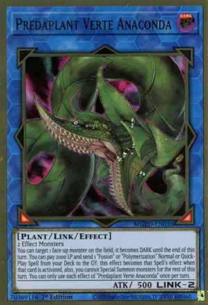 Image of Predaplant Verte Anaconda [MGED-EN036] Gold Rare