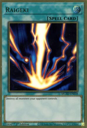 Image of Raigeki [MGED-EN038] Gold Rare
