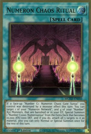 Image of Numeron Chaos Ritual [MGED-EN050] Gold Rare