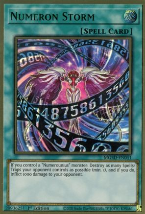 Image of Numeron Storm [MGED-EN051] Gold Rare
