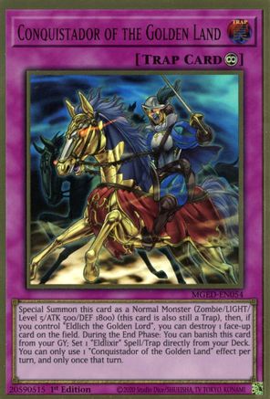 Image of Conquistador of the Golden Land [MGED-EN054] Gold Rare