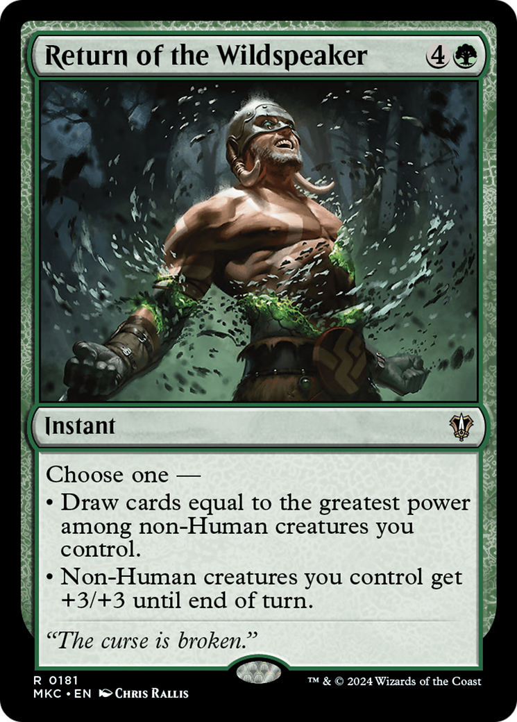 Image of Return of the Wildspeaker [Murders at Karlov Manor Commander]