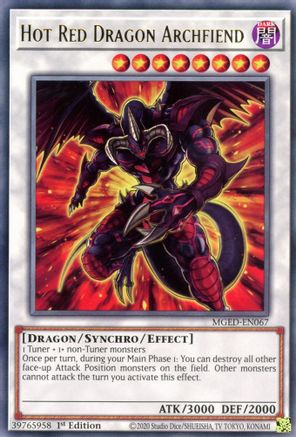 Image of Hot Red Dragon Archfiend [MGED-EN067] Rare