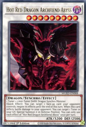 Image of Hot Red Dragon Archfiend Abyss [MGED-EN068] Rare