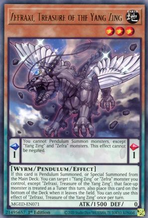Image of Zefraxi, Treasure of the Yang Zing [MGED-EN071] Rare