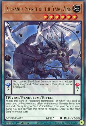 Image of Zefraniu, Secret of the Yang Zing [MGED-EN072] Rare