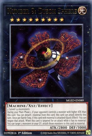 Image of Number 9: Dyson Sphere [MGED-EN089] Rare