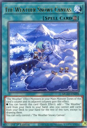 Image of The Weather Snowy Canvas [MGED-EN098] Rare