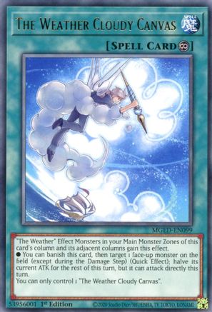 Image of The Weather Cloudy Canvas [MGED-EN099] Rare