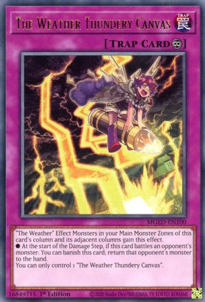 Image of The Weather Thundery Canvas [MGED-EN100] Rare