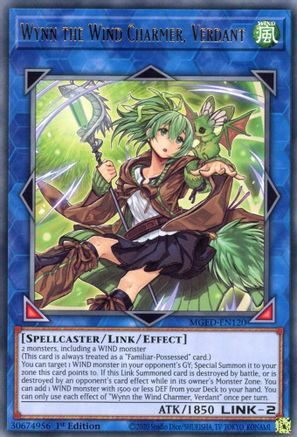Image of Wynn the Wind Charmer, Verdant [MGED-EN120] Rare