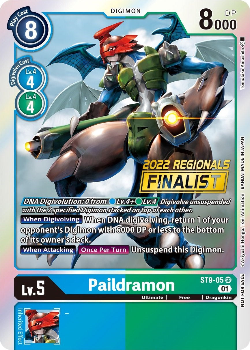 Image of Paildramon [ST9-05] (2022 Championship Offline Regional) (Online Finalist) [Starter Deck: Ultimate Ancient Dragon Promos]