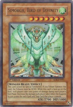 Image of Simorgh, Bird of Divinity [SD8-EN001] Ultra Rare