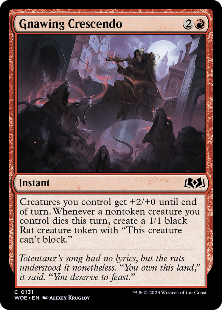 Image of Gnawing Crescendo [Wilds of Eldraine]