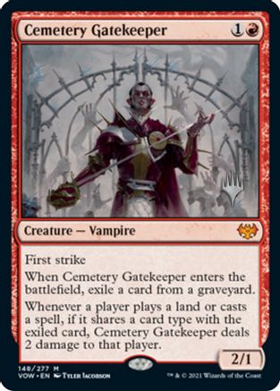 Image of Cemetery Gatekeeper [Aetherdrift Promos]