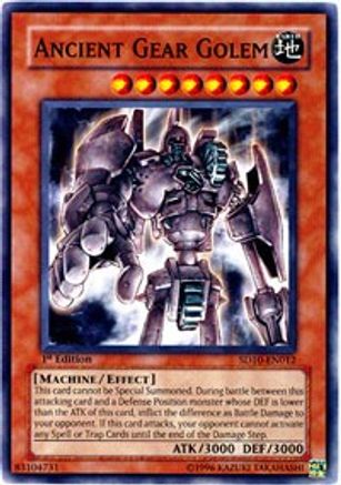 Image of Ancient Gear Golem [SD10-EN012] Common